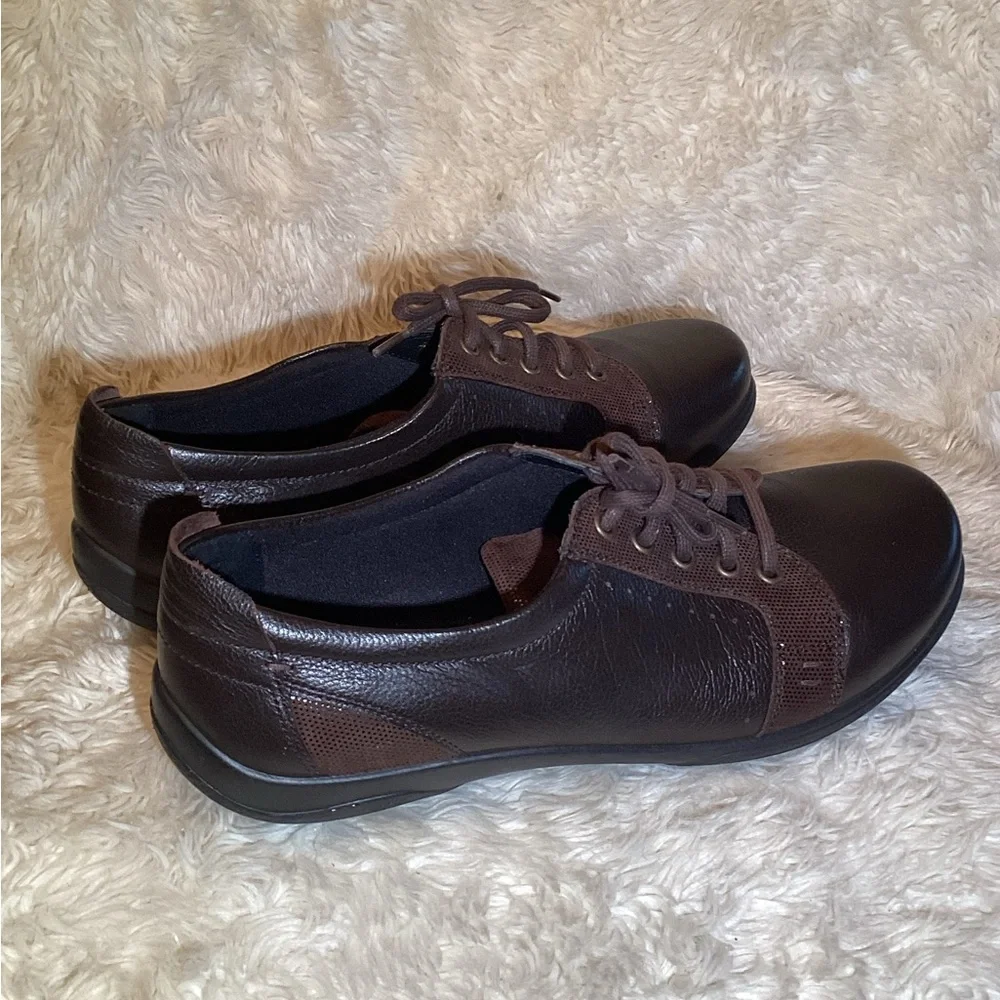 Padders sonnet  dual fit system Brown Leather comfort Shoes size 9 super wide